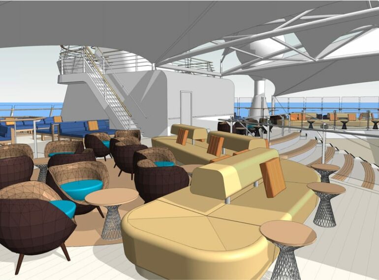 Arena - Loungebereich, Foto: TUI Cruises