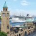 MS EUROPA 2 begleitet die Auslaufparade der Atlantic Anniversary Regatta im Hamburger Hafen