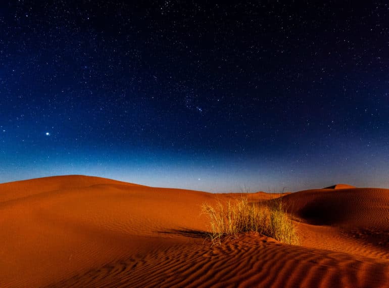Sahara bei Nacht