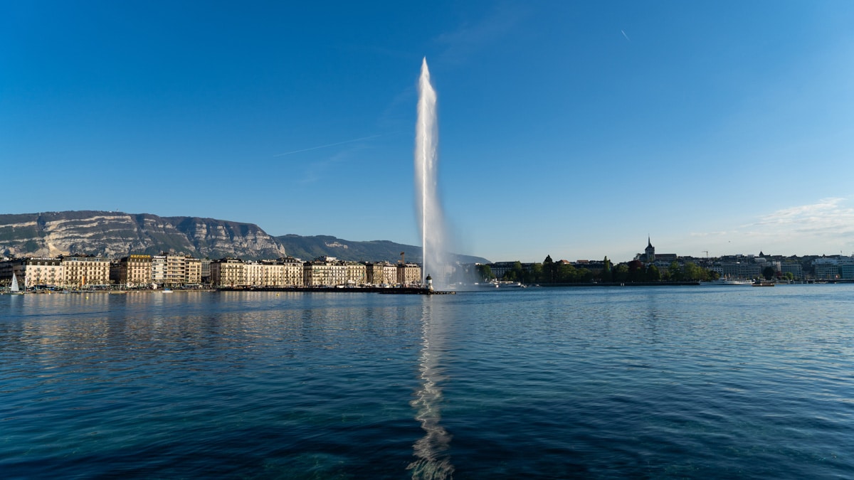 Blick auf die Stadt Genf