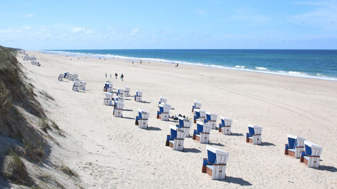 Strand von Rantum auf der Insel Sylt