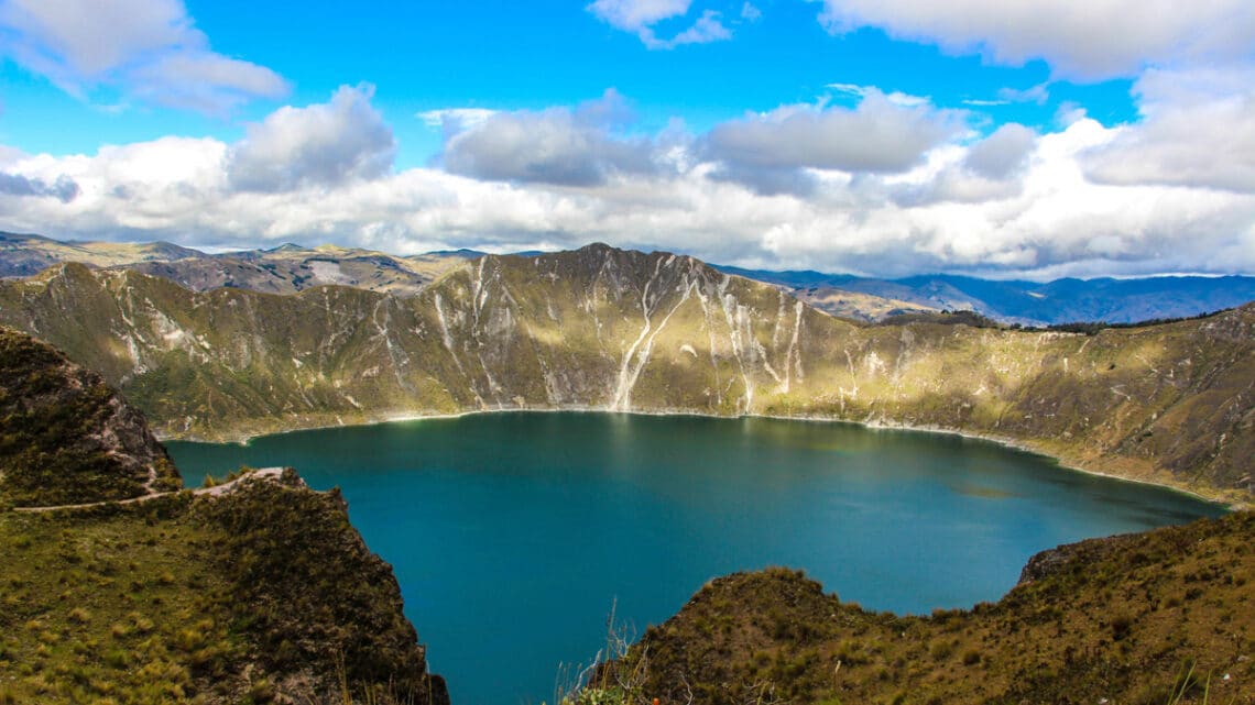 Quilotoa Lake in Ecuador