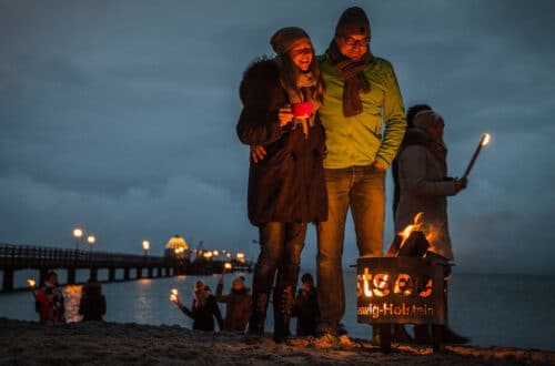 Lichtermeer in Schleswig-Holstein, Foto: www.ostsee-schleswig-holstein.de / Oliver Franke