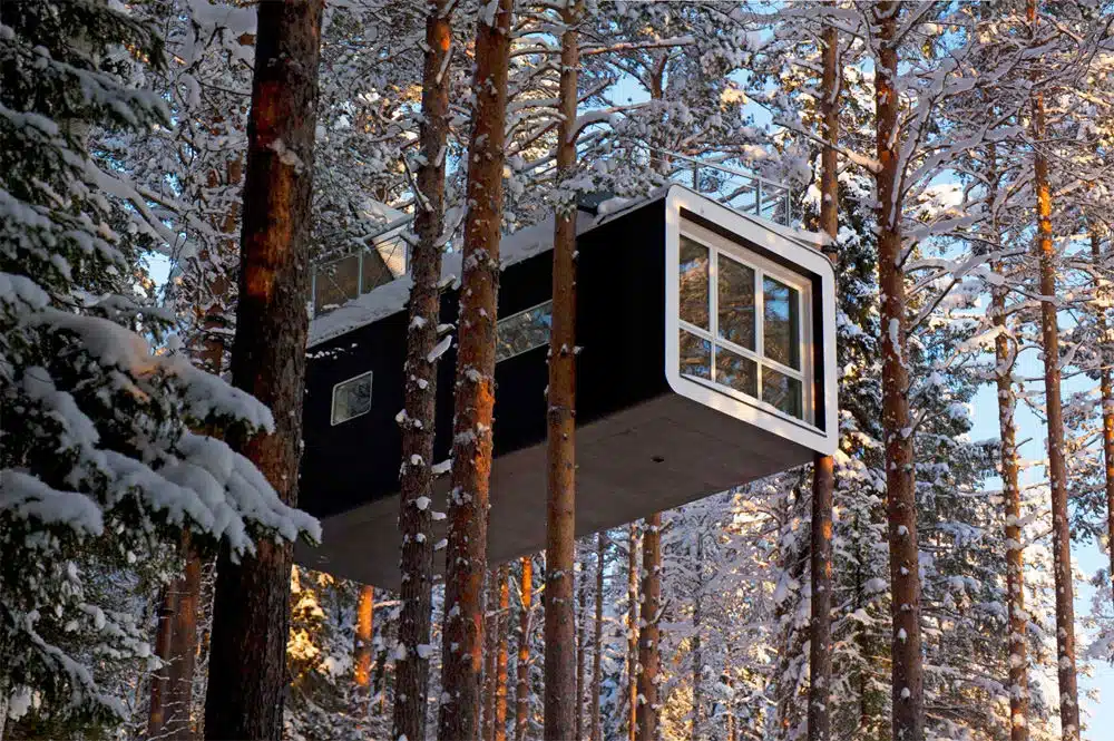 Einfach den Ausblick genießen: "The Cabin": Foto: Treehotel
