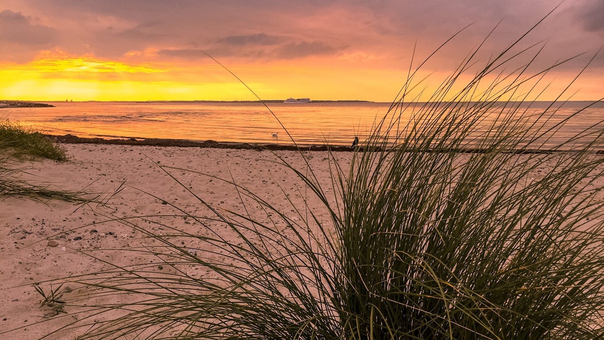 Sonnenuntergang an der Ostsee, Foto: Daniela Hinz