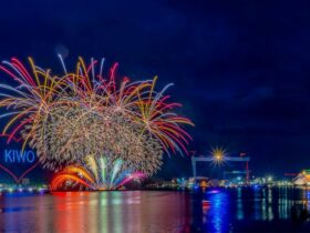 Mit einem grandiosen Feuerwerk endete die Kieler Woche 2022, Foto: Lietzmann / AIDA Cruises