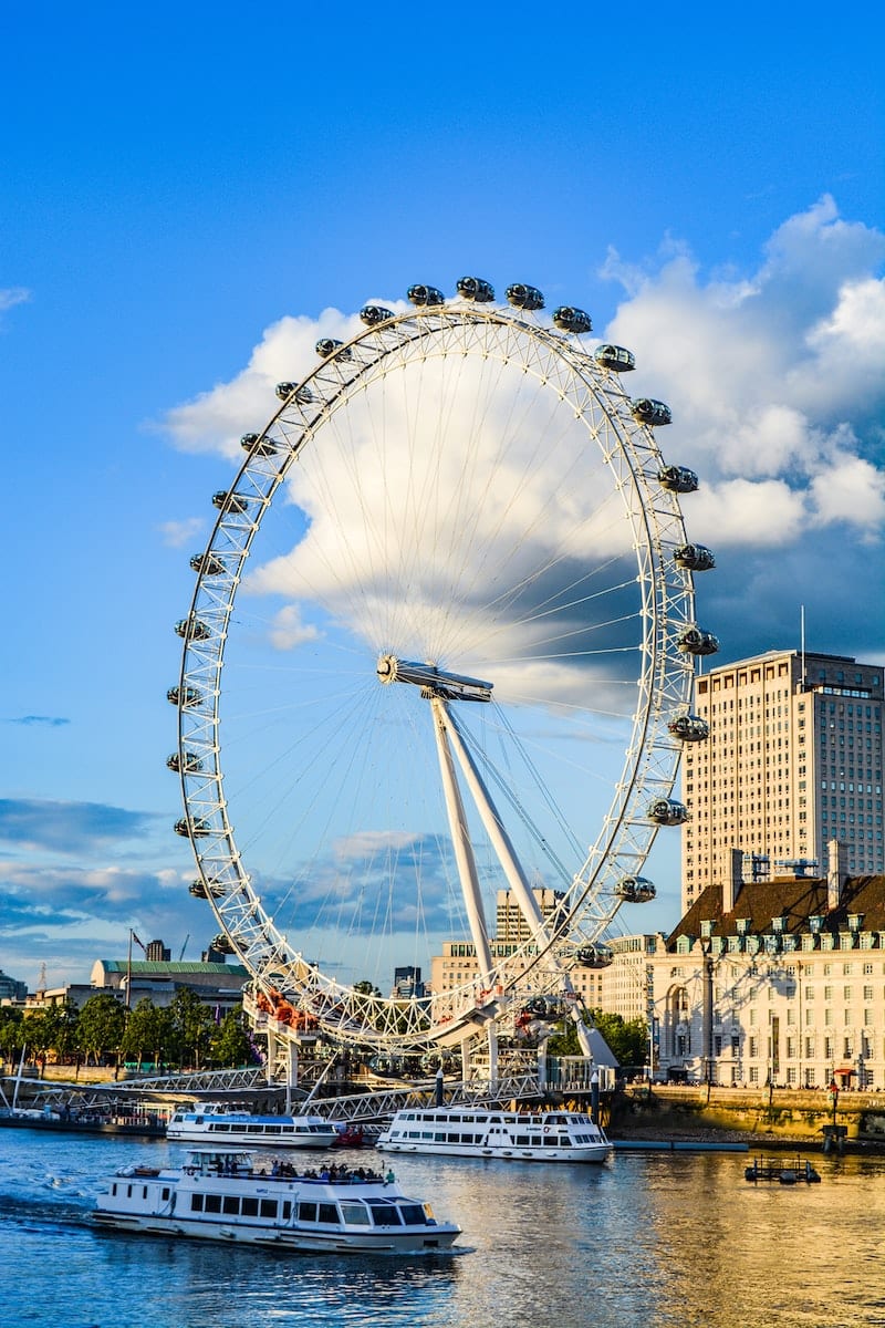 Das bekannteste Riesenrad der Welt - das London Eye, Foto: Liam Charmer / Unsplash