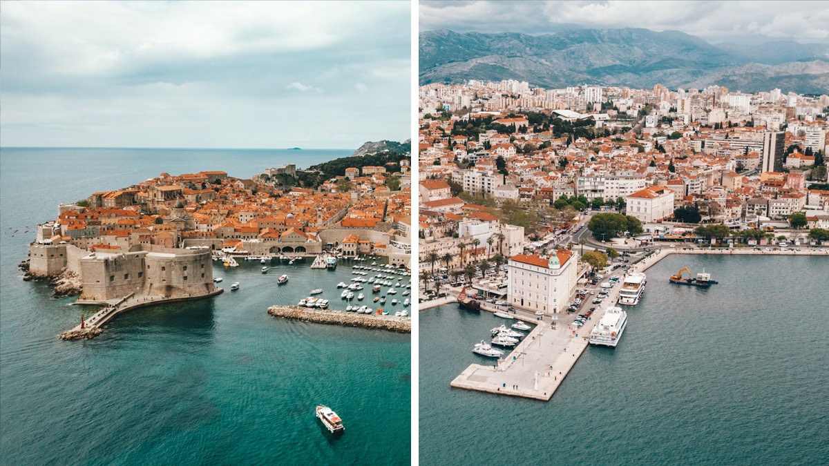 Links: Dubrovnik, Foto: Spencer Davis / Unsplash
Rechts: Split, Foto: Spencer Davis / Unsplash